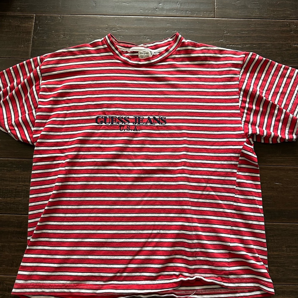 Vintage 90s Guess Jeans Striped Shirt